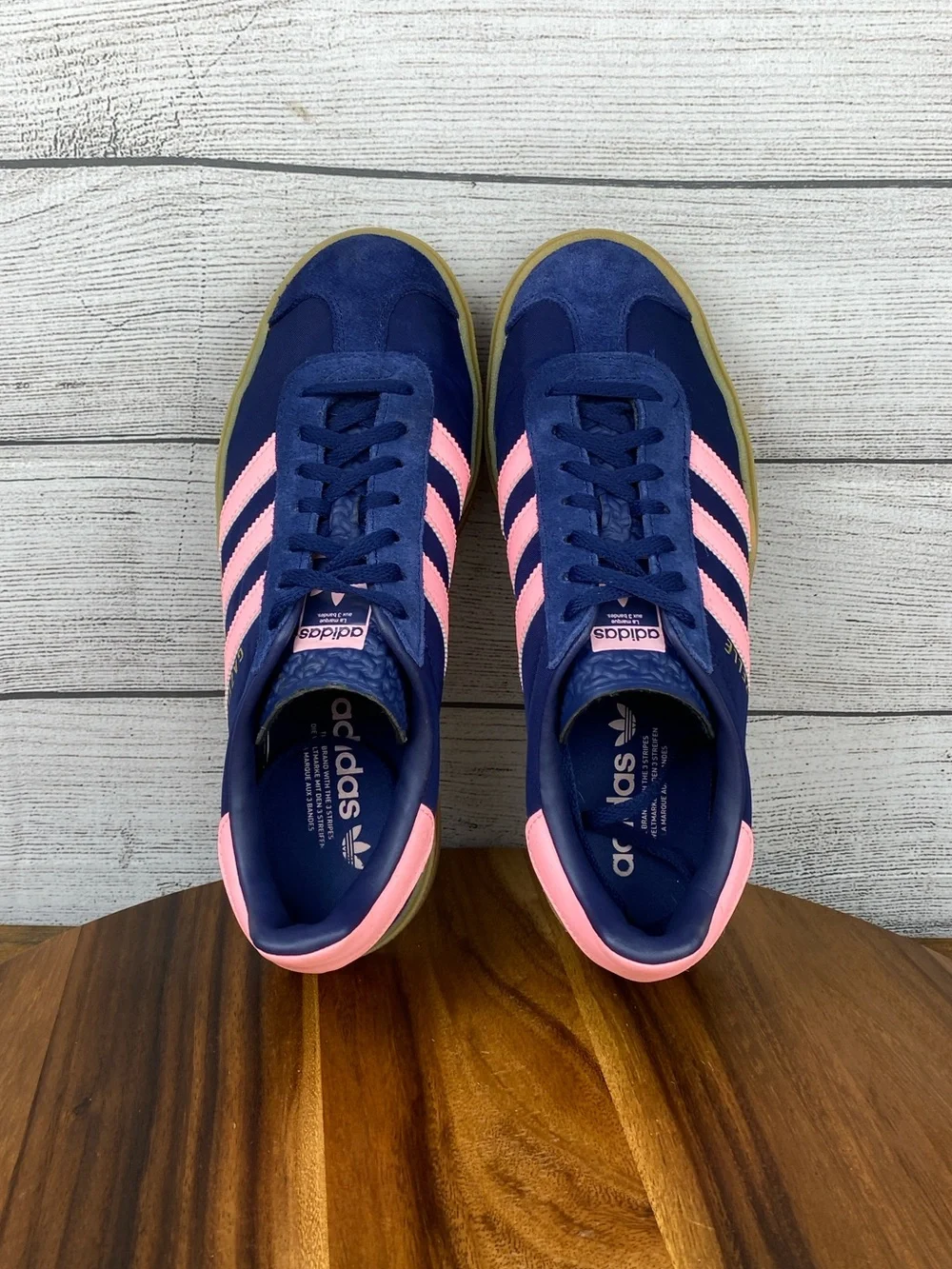adidas Gazelle Bold Dark Blue Pink Spark Shoes IG4390 Women’s Sneaker Size 9